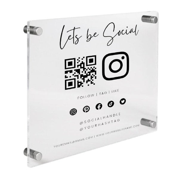 Branded Social Media Sign