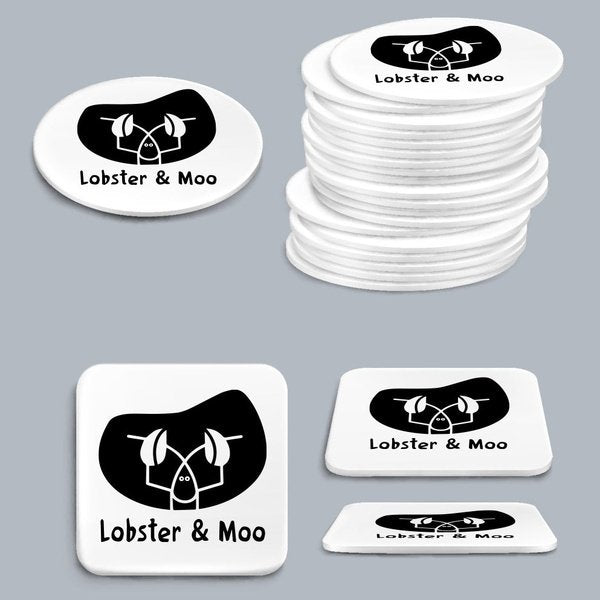 Branded White Acrylic Coaster