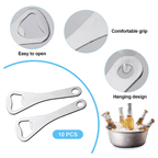 Branded Stainless Steel Silver Bottle Opener