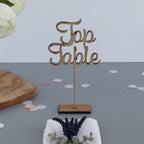 Custom Wooden Table Numbers