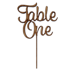 Custom Wooden Table Numbers