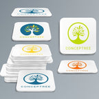 Branded White Acrylic Coaster
