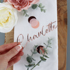 Custom Rose Gold Table Place Settings