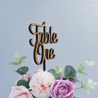 Custom Wooden Table Numbers