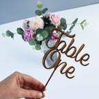 Custom Wooden Table Numbers
