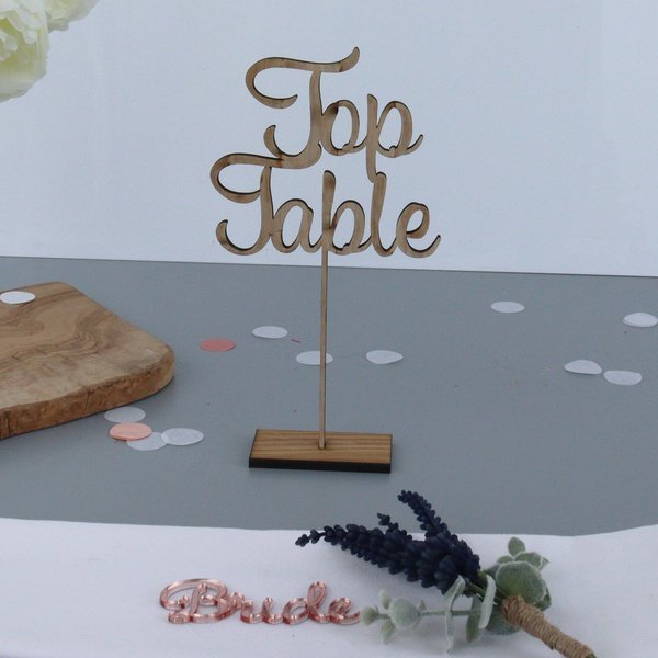 Custom Wooden Table Numbers