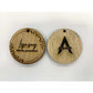 Engraved Wooden Corporate Event Place Settings